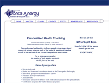 Tablet Screenshot of dancesynergymba.com